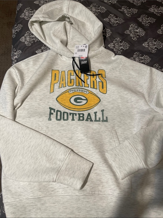 Other - Green Bay Packers Cream Pullover Hoodie - Team Logo Football Sweatshirt